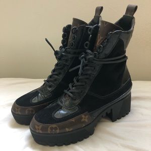 Louis Vuitton Laureate Platform Desert Boots 37.5
